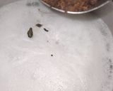 A picture of step 1 of Masala chai.