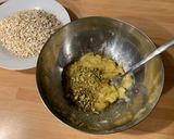 Foto del passaggio 3 della ricetta Biscotti Banana e Cocco e Banana Avena e Pistacchi