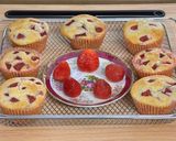 A picture of step 13 of Eggless Strawberry Muffins With Strawberry Buttercream Frosting.