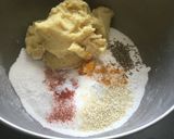 A picture of step 4 of Moong Dal Chakli.
