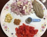 A picture of step 2 of Green Peas Curry.