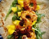 Foto del paso 3 de la receta Taco de langostinos al ajo confitado con mango