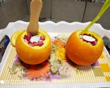 A picture of step 6 of Orange Snow.