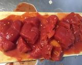 Une image de l'étape 7 de Navets marteau au bœuf, tomates et jus de pêches de vigne.