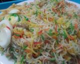 A picture of step 9 of Tuna fish baryani.