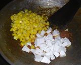 A picture of step 2 of બટર પનીર સ્વીટ કોન મસાલા વીથ કોરીયનડર નાન...