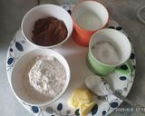 A picture of step 1 of Chocolava cake.