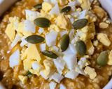 Foto del paso 5 de la receta: Porridge salado 🥣 de avena fermentada y huevos duros o cocidos 🥣