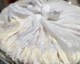 A picture of step 6 of Raspberry Tres Leches Cake.