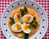 Foto del paso 6 de la receta: Nidito de puré de papa y zanahoria con huevos duros by Ana María Wolf 🪺🥔 🥕🥚🧈🥚