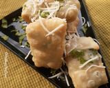 A picture of step 7 of Cheese capsicum parcels.