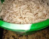 A picture of step 2 of Coconut candy (kwakumeti).