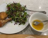 A picture of step 1 of Petite Herb Leaf Honey Salad Rolls.