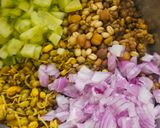 A picture of step 1 of Salad with kiwi dressings.