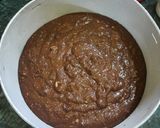 A picture of step 4 of Oatmeal Walnut & Chocolate Brownie Cake Eggless.