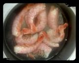 Foto del paso 3 de la receta: Salmón en salsa de soja, mostaza, miel, pasta de tomate y langos