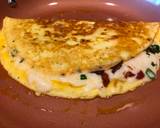 Omelette with Crispy Bacon, Vegetables and Mozzarella Cheese recipe step 8 photo