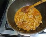 A picture of step 3 of Mutton masala.