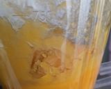 Gambar langkah 1 resipi Puding Mangga Thai.