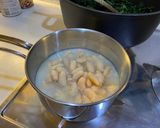 A picture of step 3 of Tuscan Kale, Chickpea, and Cannellini Bean Soup.