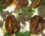 A picture of step 6 of Shami Makdous Fatteh.