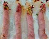 A picture of step 5 of My stuffed Bacon Rolls.🤫.