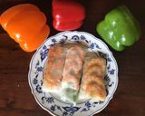 A picture of step 5 of California Farm Fresh Shrimp Spring Roll.