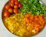 A picture of step 1 of A colorful salad.