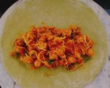 A picture of step 7 of Spinach Chole Calzone.