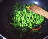 A picture of step 3 of Methi Matar.