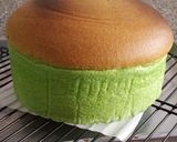 Foto langkah ke 7 dari resep Ogura Cake Pandan Soft Moist ala Ci Tintinrayner.
