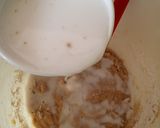 A picture of step 4 of Vickys Banana Layer Cake GF DF EF SF NF Vegan.