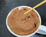 A picture of step 4 of Milo Mug Cake @ 2mins.