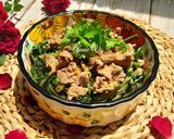 Hình bước làm 3 của món Bò xào rau muống