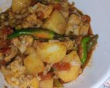 A picture of step 3 of Aloo Gobhi with mix Sabzi.