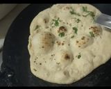 A picture of step 3 of Whole wheat Naan on tawa.