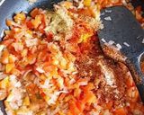 A picture of step 4 of Paneer cheese ghotala.