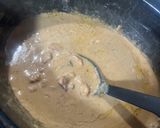 A picture of step 1 of Crock pot Steak bites and gravy over mashed potatoes.