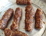 A picture of step 2 of Dates N Mixed Nuts Rolls. #4 week challenge#Chatity Challenge.