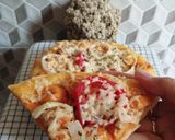 Foto langkah ke 9 dari resep Pizza Teflon homemade.