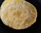 A picture of step 3 of Moong Dal Chilla.