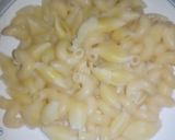 A picture of step 1 of Plain white sauce pasta 🍝 with fries 🍟.