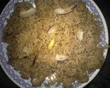 A picture of step 8 of Gur wale Chawal.
