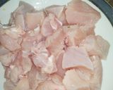 A picture of step 1 of Chicken malai boti.