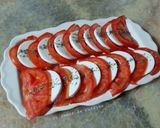 Une image de l'étape 6 de Salade tomate mozzarella et œufs de caille 🍅🧀🥚.
