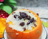 Foto langkah ke 7 dari resep Golden Pumpkin with Raisin Sticky Rice.
