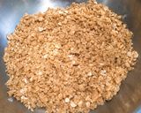 A picture of step 1 of Apple and rhubarb crumble.