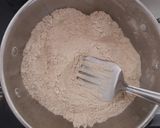 A picture of step 1 of Wheat and hand pound rice puttu.