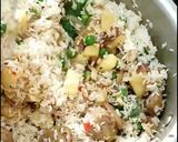 A picture of step 1 of Soybean pulav.