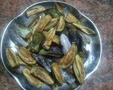 A picture of step 2 of Brinjal fry in Garlic Masala.